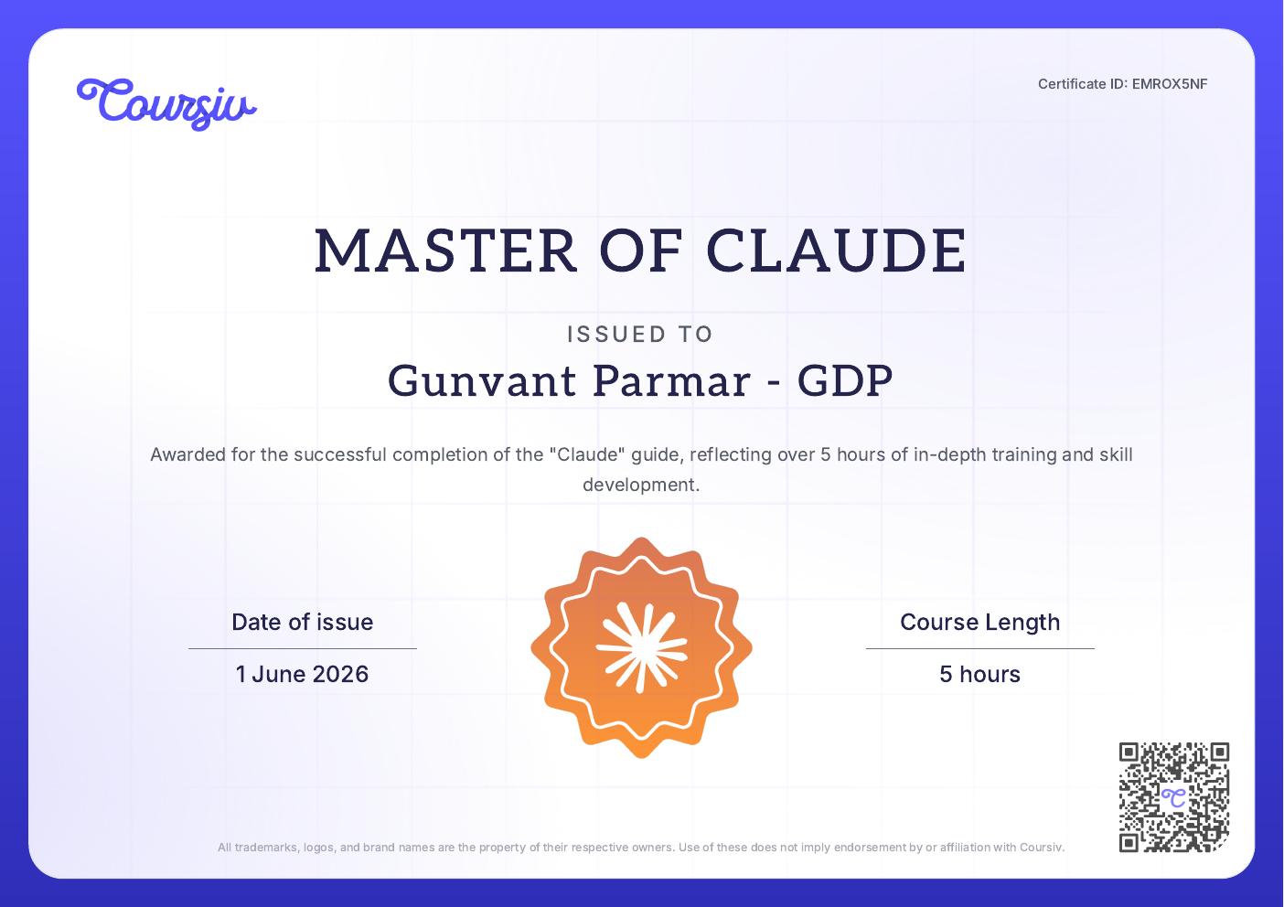 Certificate 3